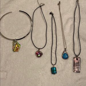 💝Irredescent gem necklaces bundle 💝